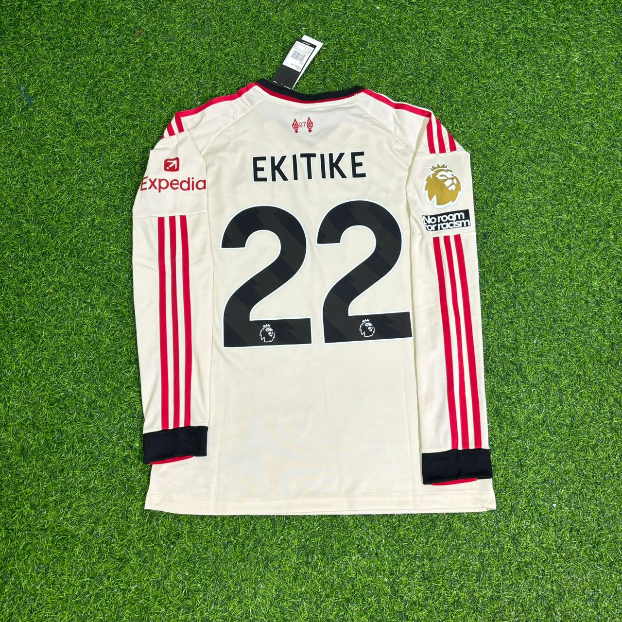 Hugo Ekitiké Liverpool 2025 New Season Away Long Sleeve Football Jersey Kit