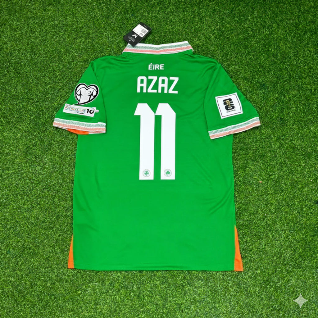 Finn Azaz Ireland Eire Green National Team Football Jersey Kit