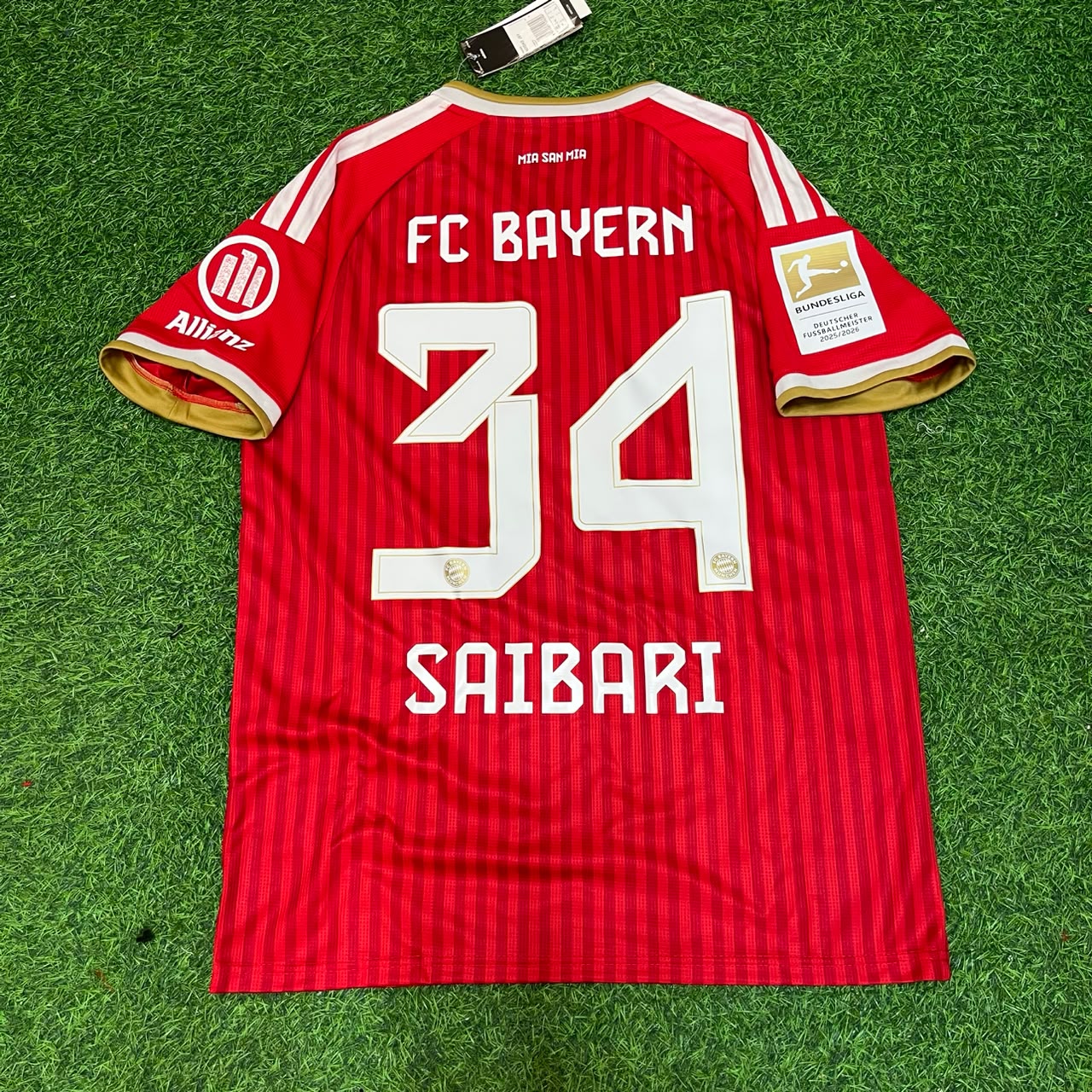 Ismael Saibari #34 Bayern Munich 2027 New Season Football Jersey