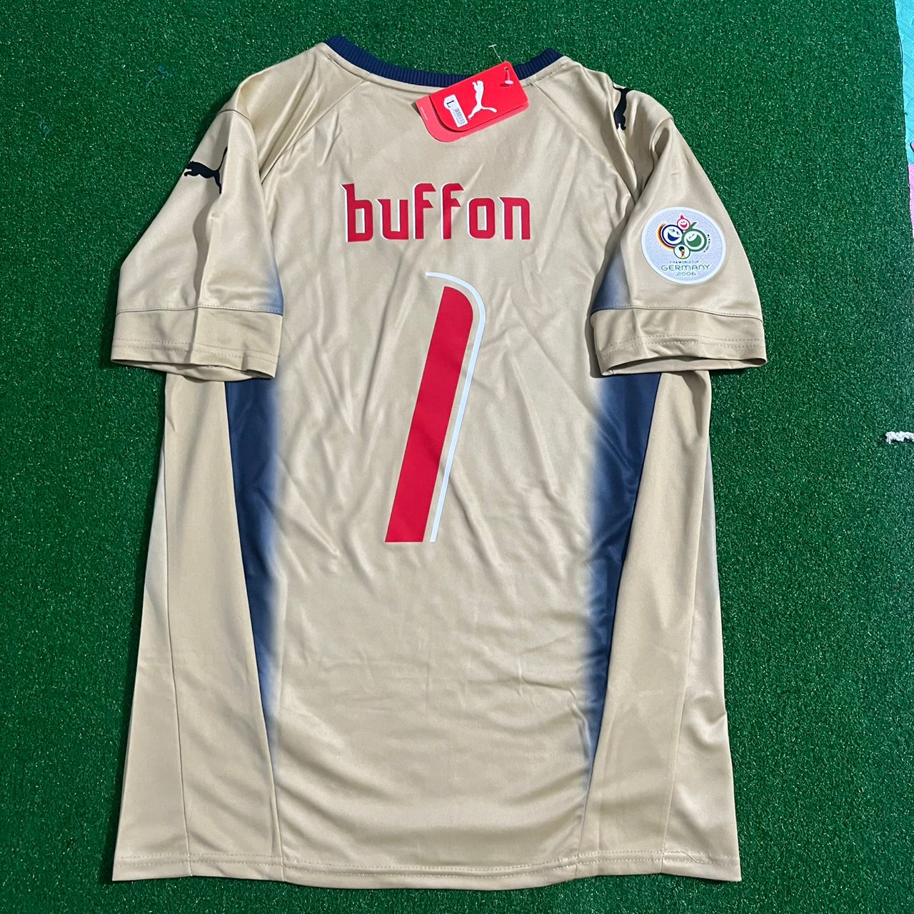 Gianluigi Buffon Italy 2006 World Cup Germany Retro Goalkeeper Jersey
