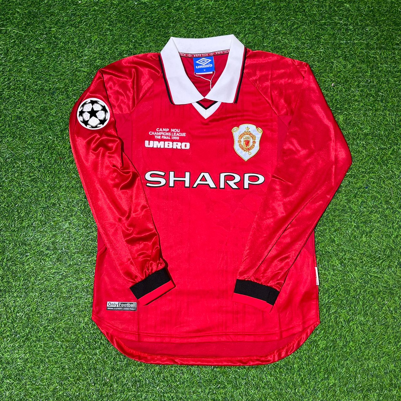Japp Stam Manchester United 1999 Champions League Final Retro Football Jersey Kit