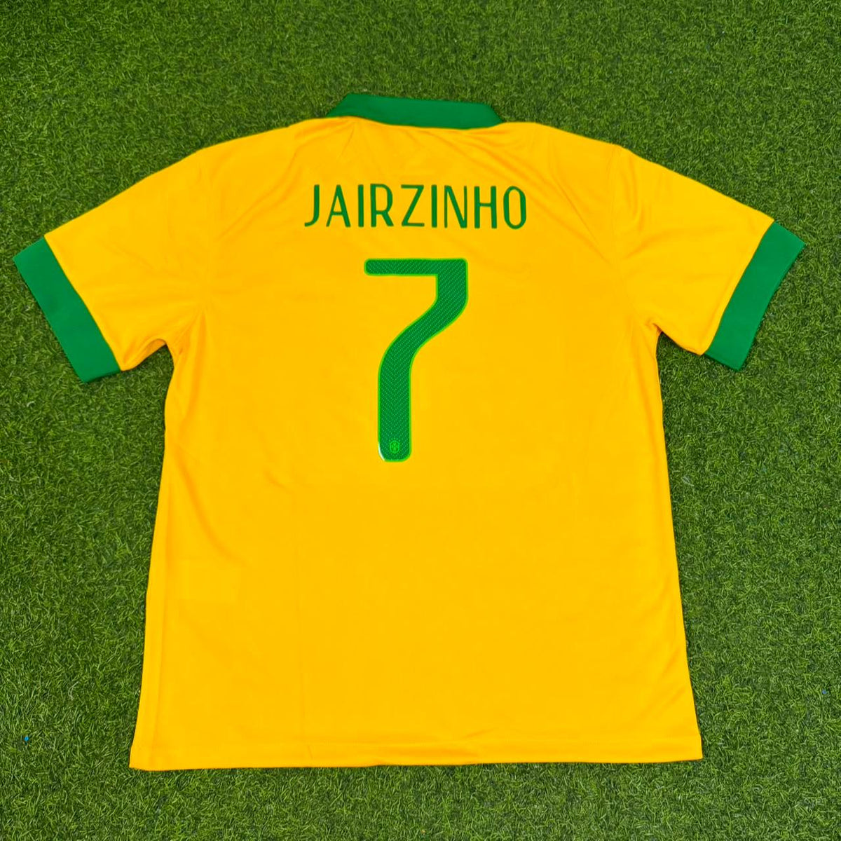 Jairzinho Brazil 1970 World Cup Retro Home Football Jersey
