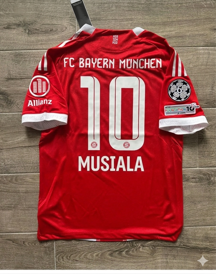 Jamal Musiala #10 Bayern Munich Home New Season Football Jersey Kit