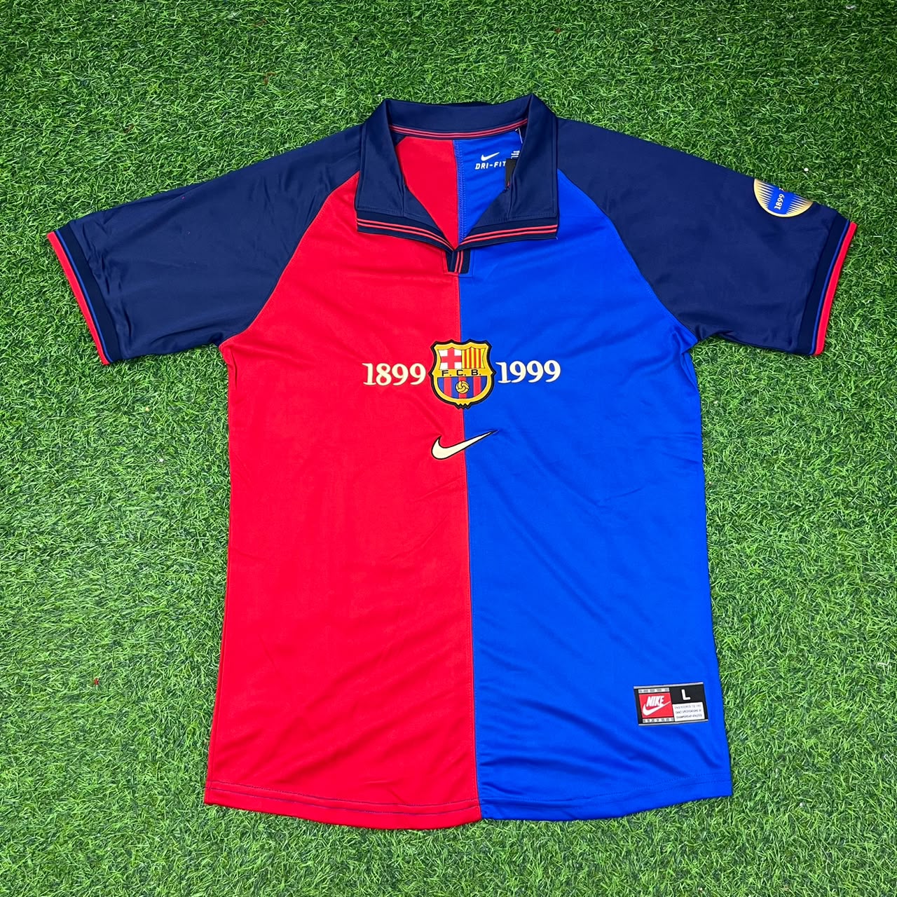 Patrick Kluivert – Barcelona 1998/1999 Retro Kit Jersey – | Trikot | Maillot Soccer Shirt