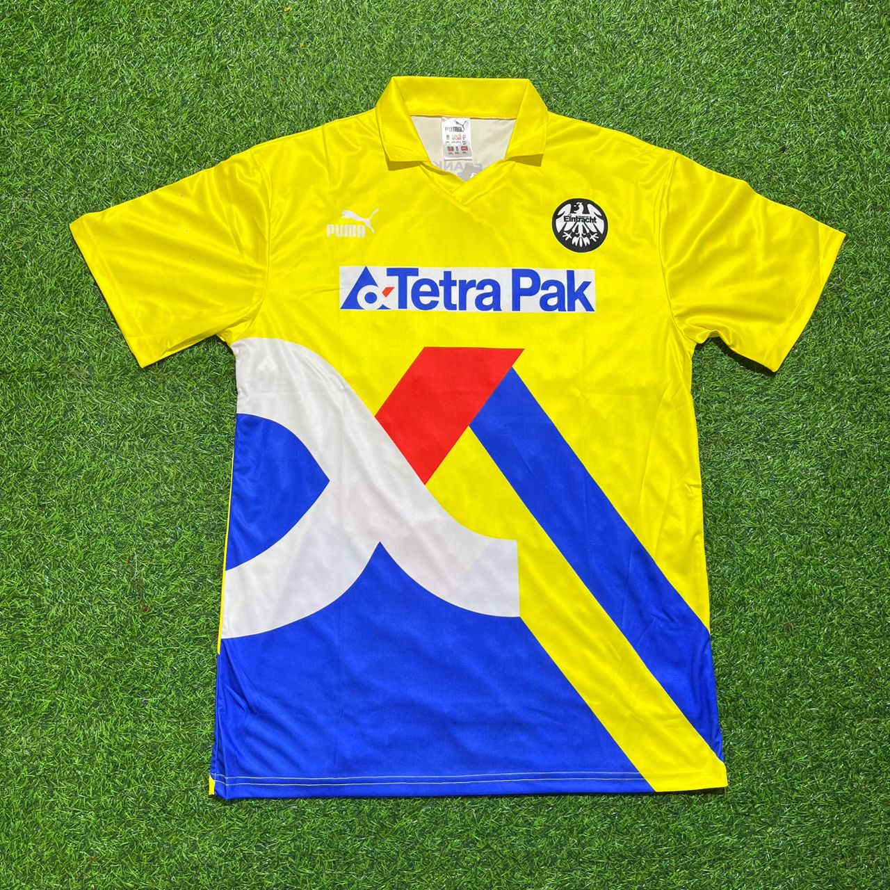 Marco Russ Eintracht Frankfurt Retro Yellow Football Jersey