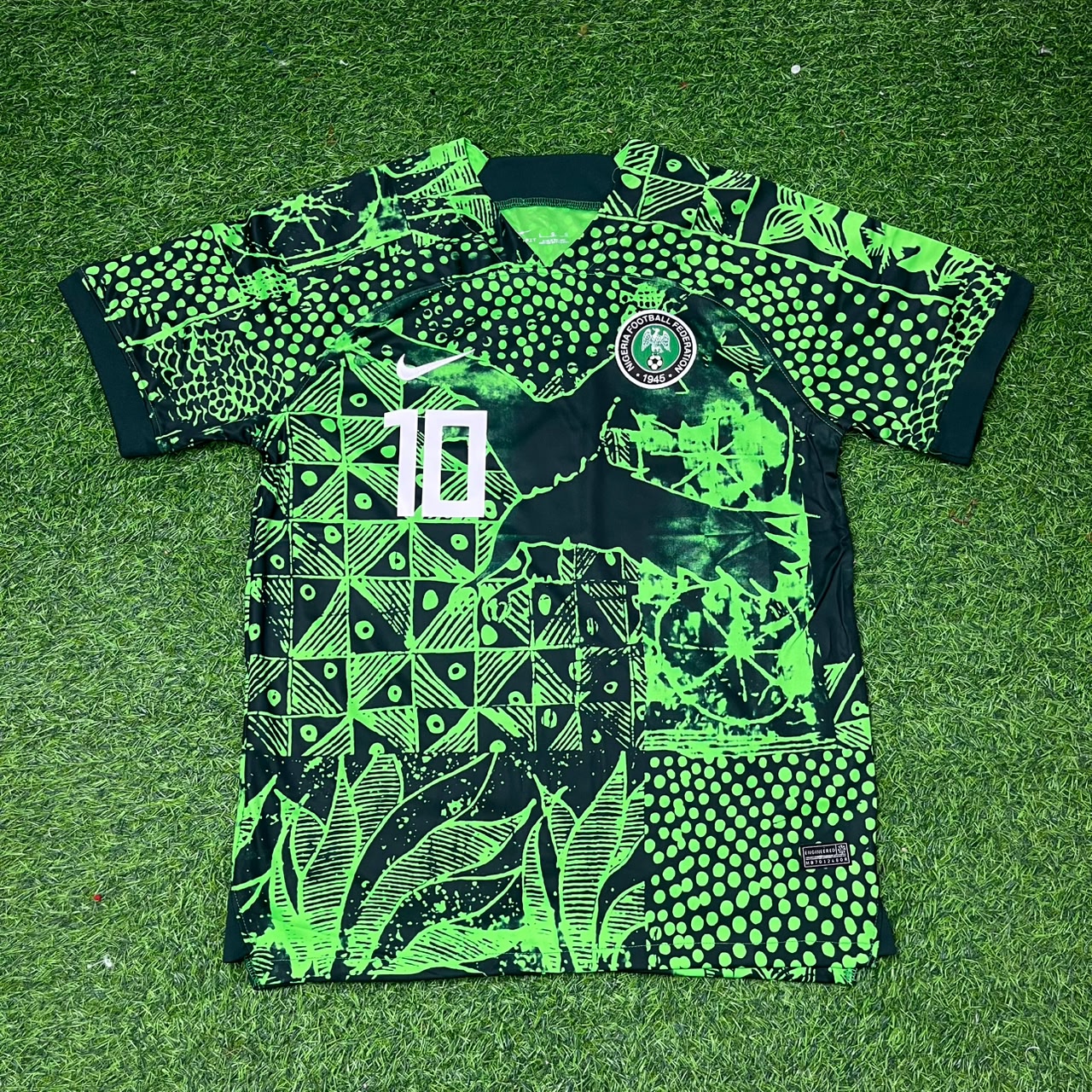 Jay Jay Okocha Nigeria Special Edition Green Retro Football Jersey