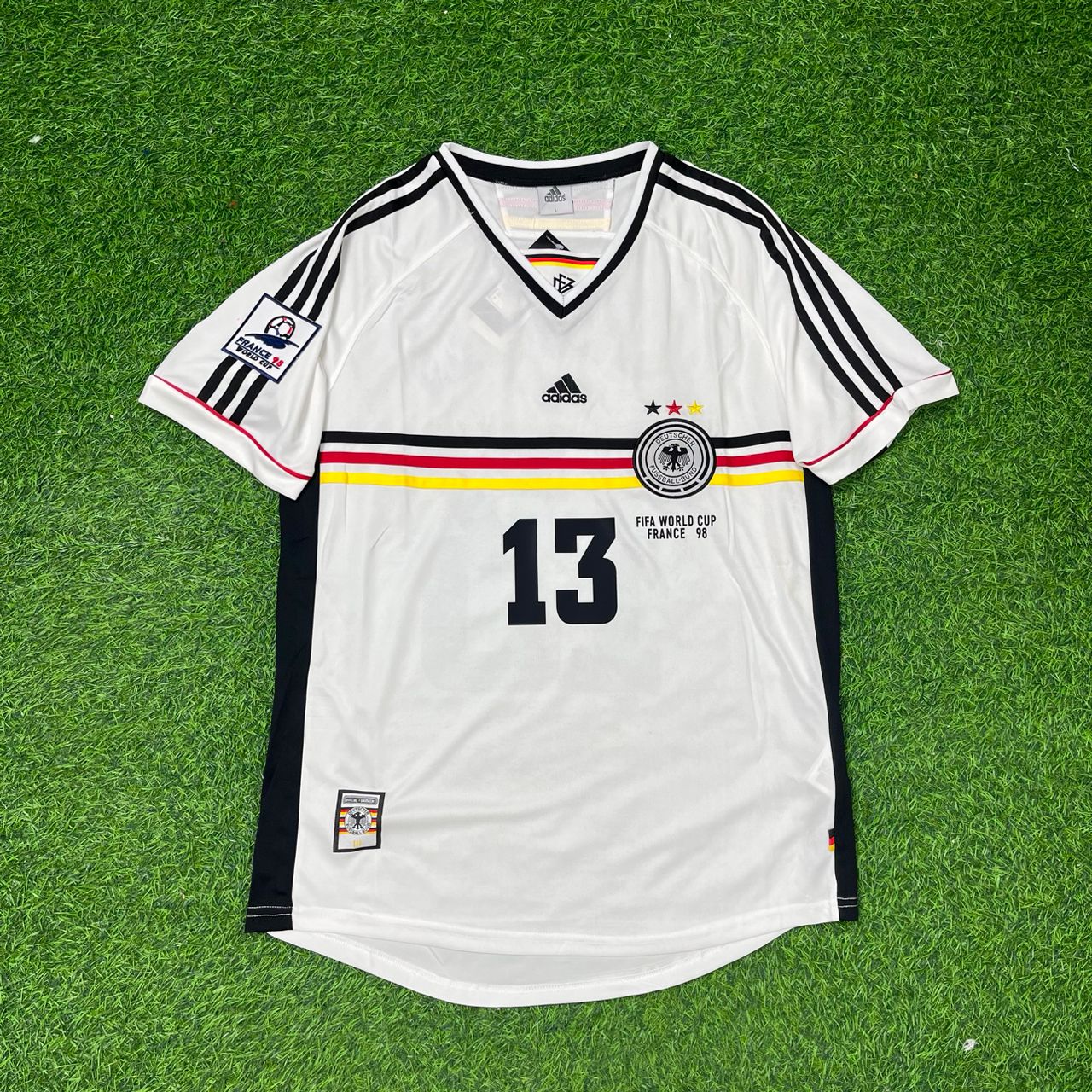 Jens Jeremies Deutschland 1998 Weltmeisterschaft Retro Fußballtrikot