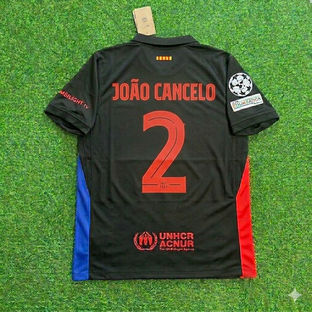 João Cancelo #2 Barcelona Jersey Maillot Trikot Camiseta Soccer Shirt