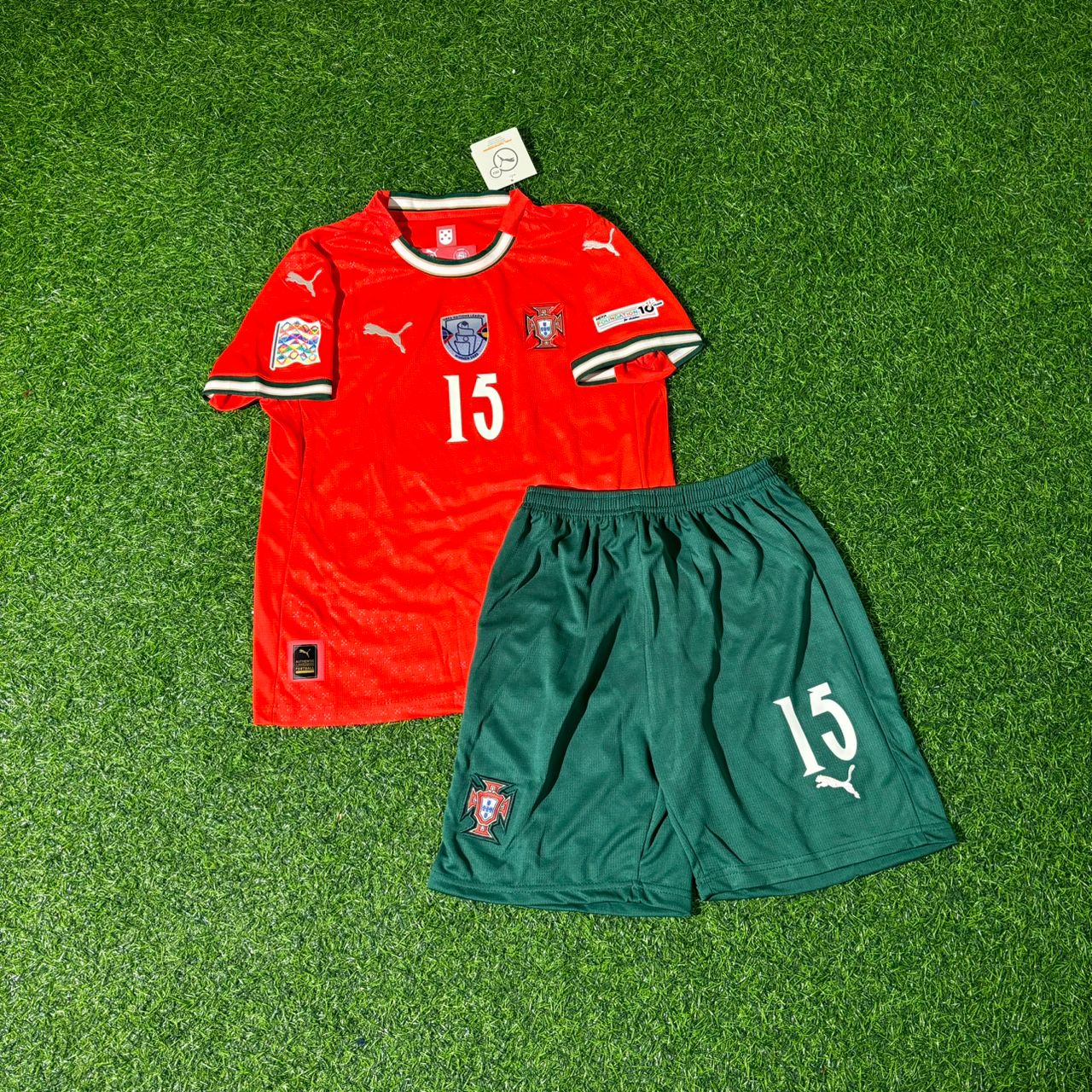 Maillot de football rouge pour enfants, champion du Portugal, João Neves