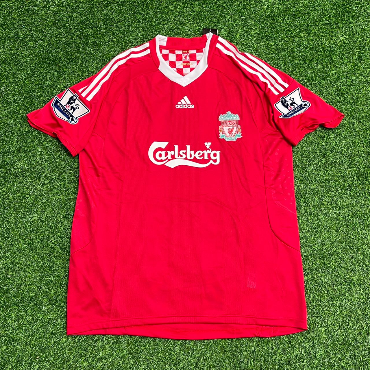 Maillot de football rétro rouge John Arne Riise Liverpool 2008-09