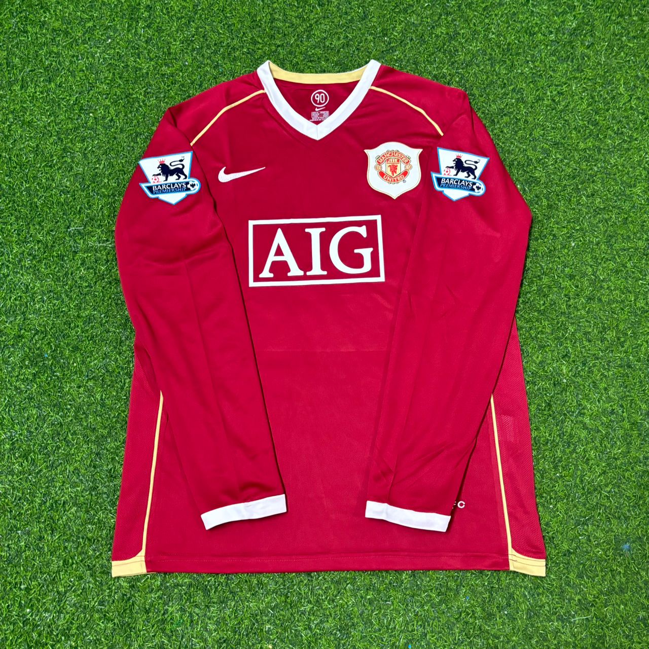 John O'Shea Manchester United 2006-2007 Red Football Jersey