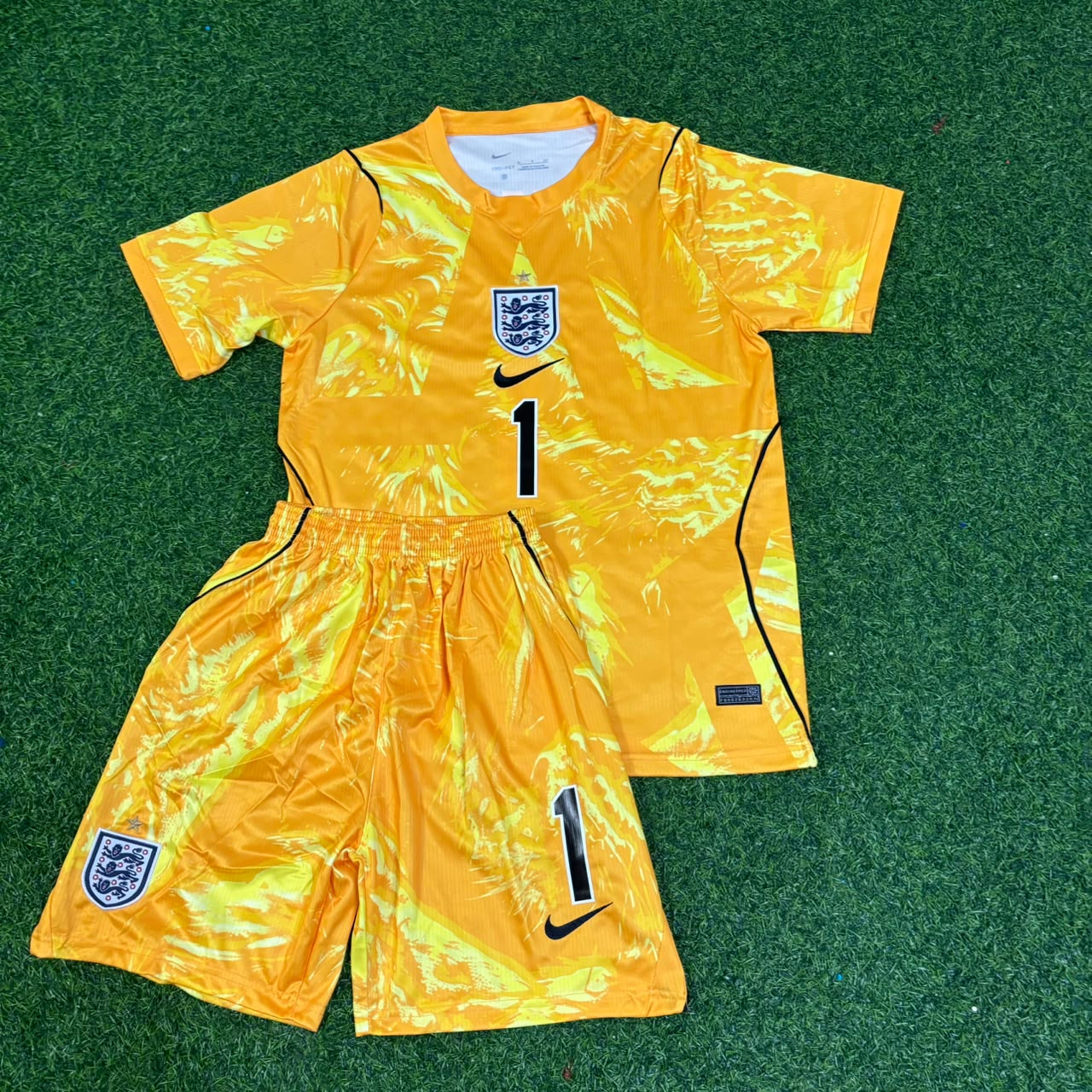 Jordan Pickford England Goalkeeper Kids 2026 World Cup Yellow Football Jersey