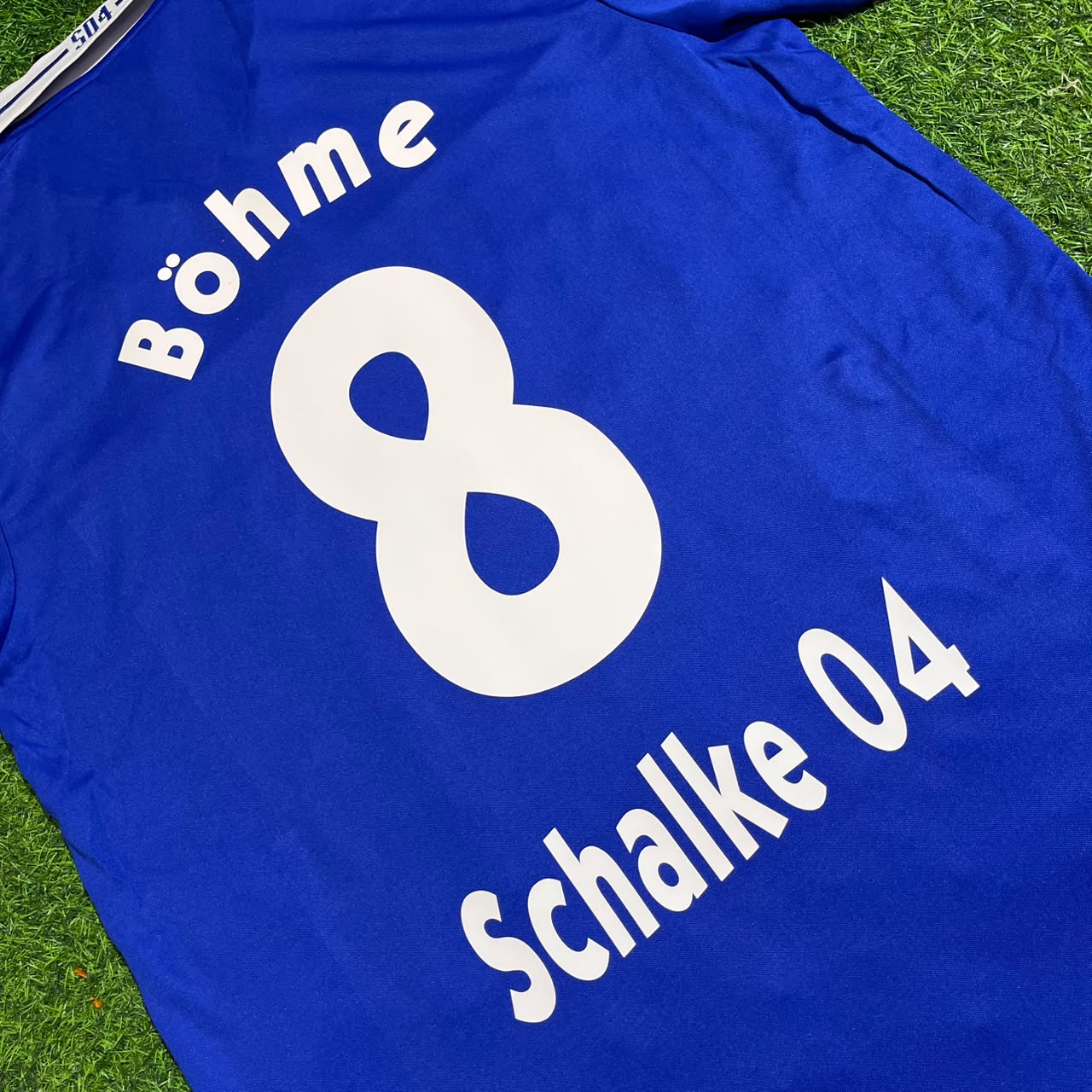 Jörg Böhme Schalke 04 2000–2002 Heim Retro Fußballtrikot Blau