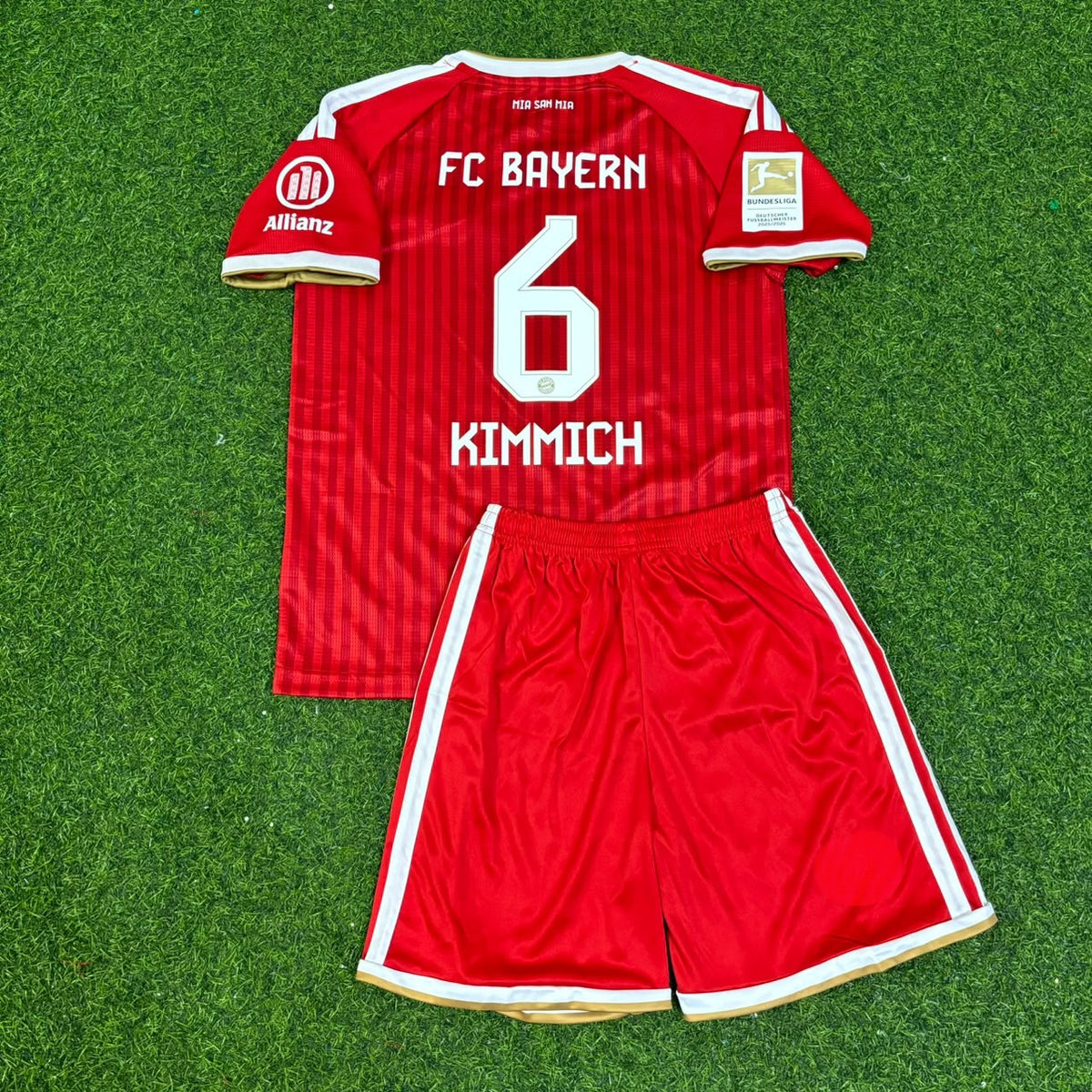 Joshua Kimmich #6 Bayern Munich 2027 Bundesliga Championship Patch Kids Football Jersey