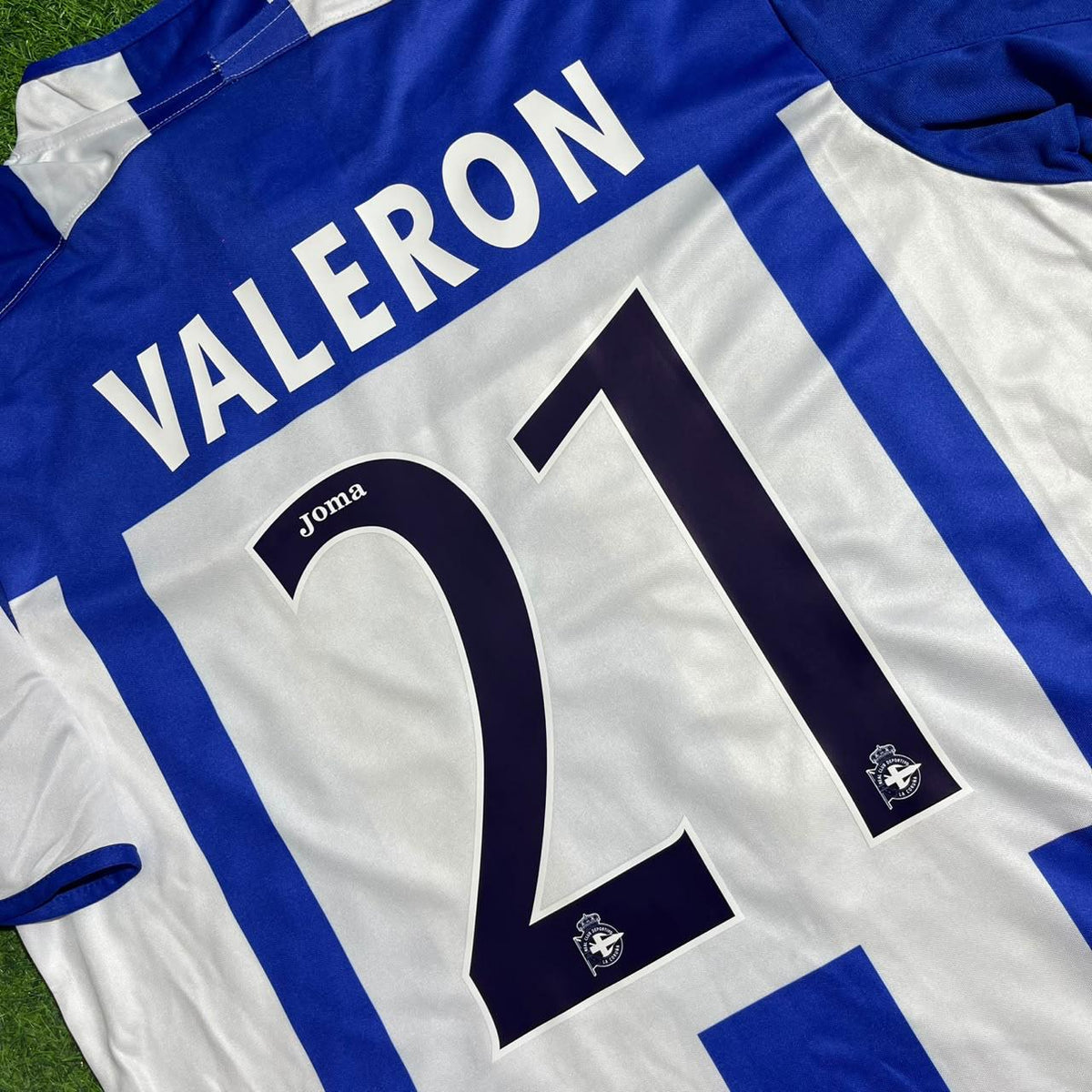Juan Carlos Valeron Deportivo La Coruna 2003 2004 Retro Jersey Camiseta Soccer Shirt