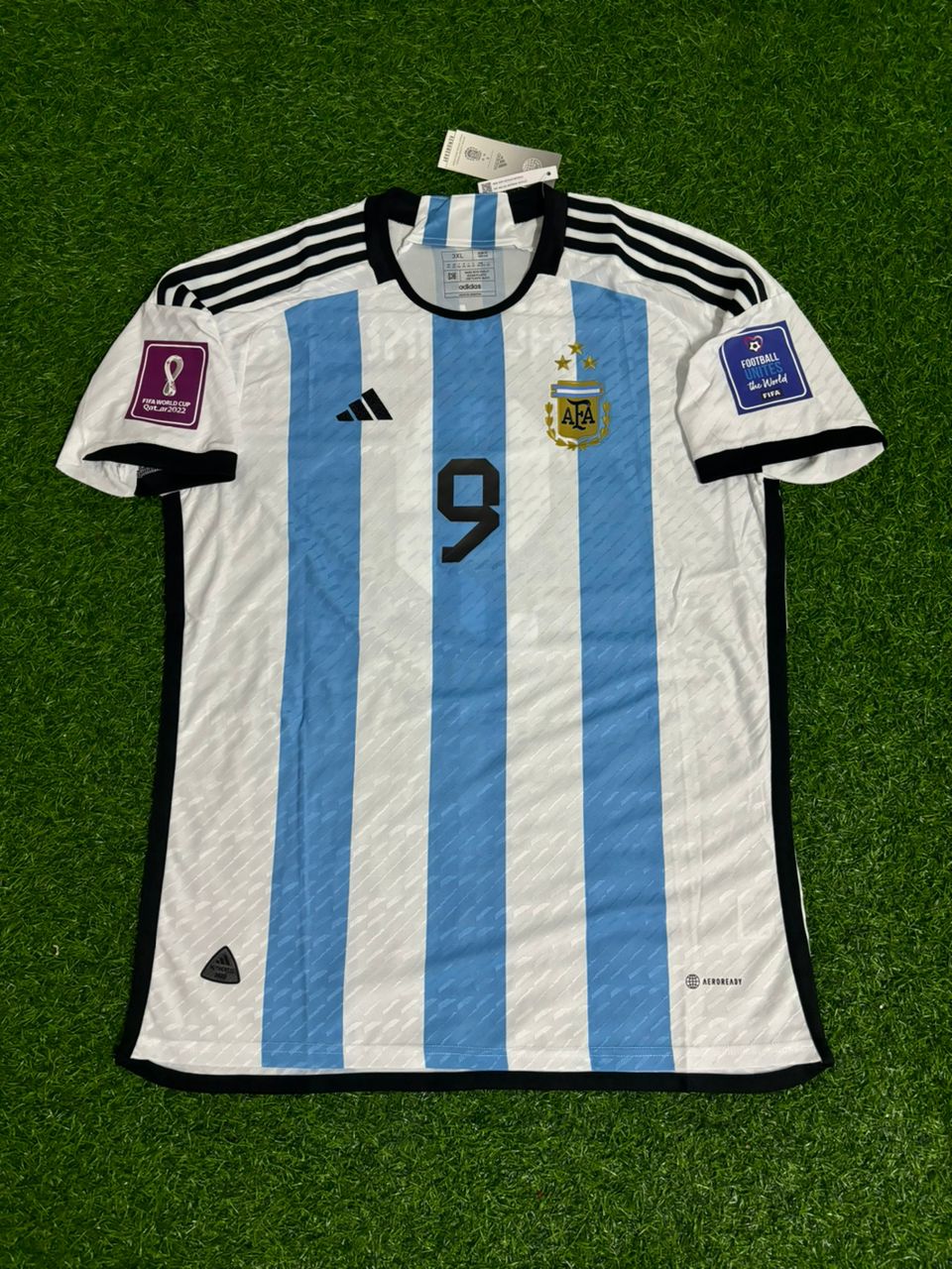 Julián Álvarez Argentina 2022 World Cup Champion Football Jersey Kit