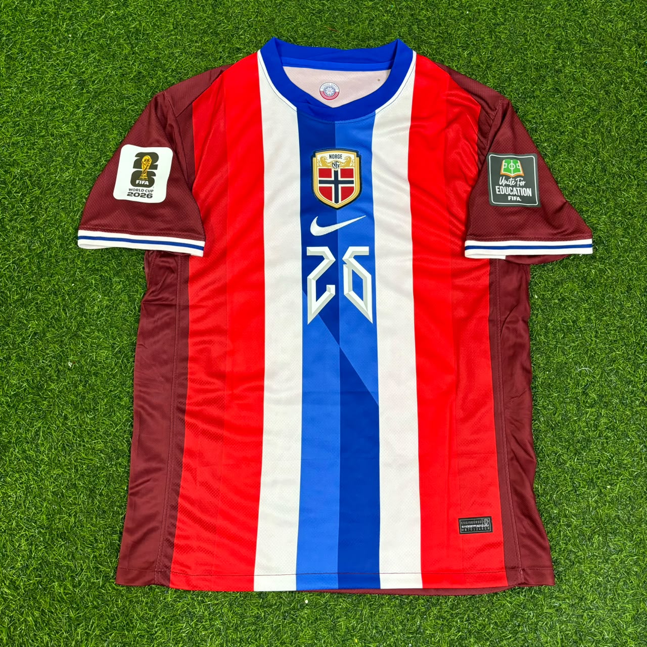 Julian Ryerson Norway 2026 World Cup New Season Red Football Jersey Kit