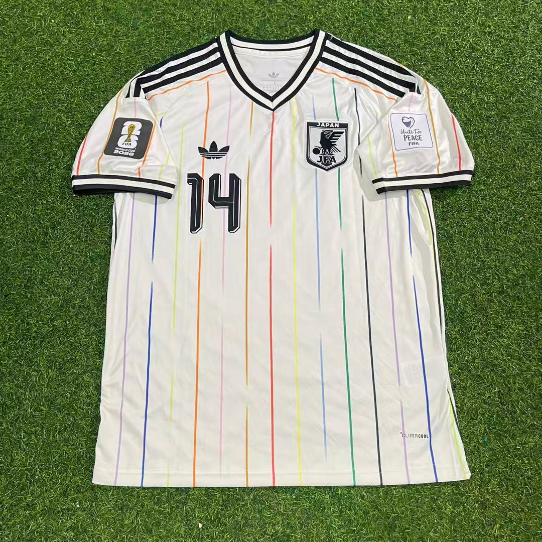 Junya Ito Japan 2026 World Cup Away White Football Jersey Trikot Maillot