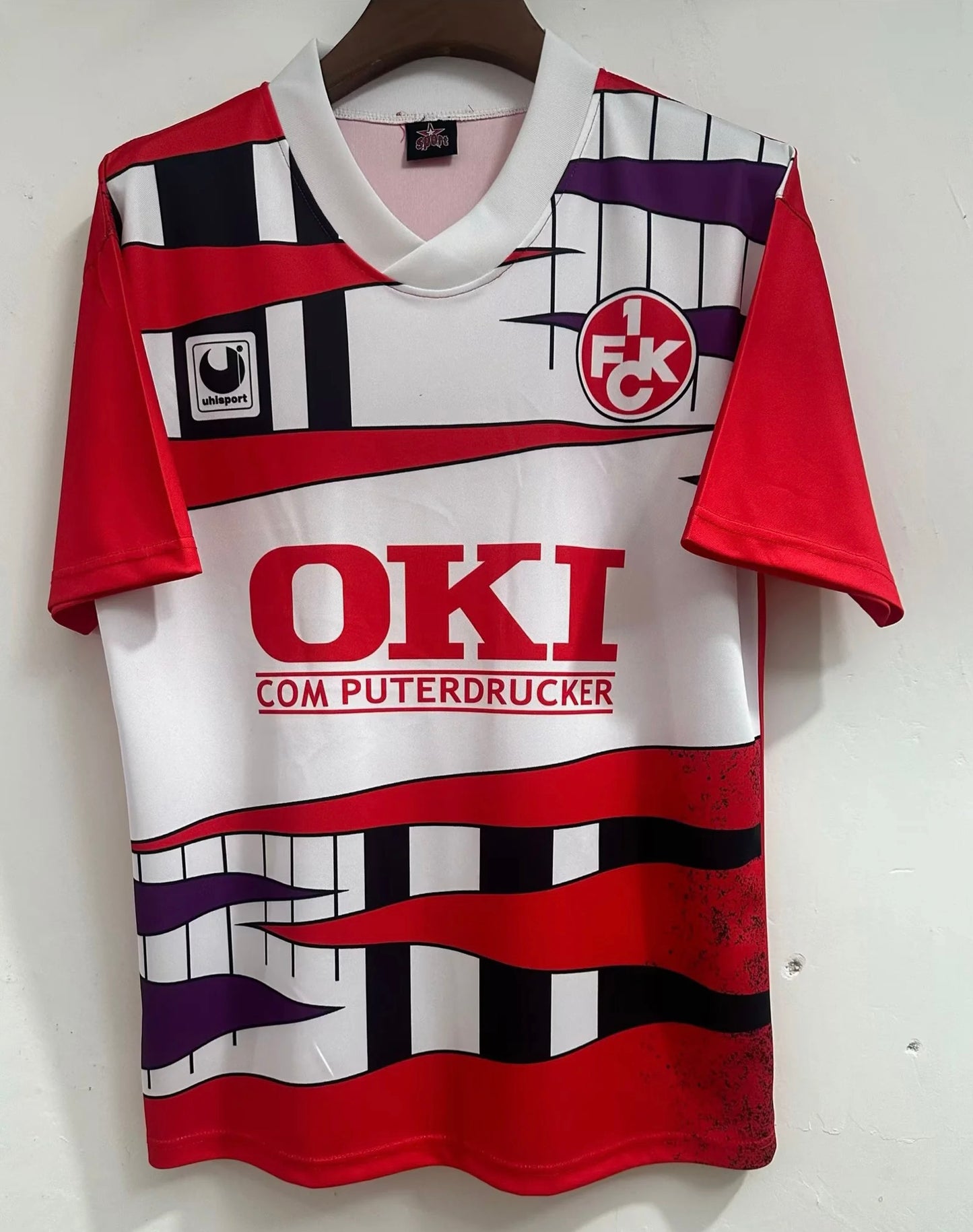 Thomas Dooley 1. FC Kaiserslautern 1992 Saison Heim Retro Trikot