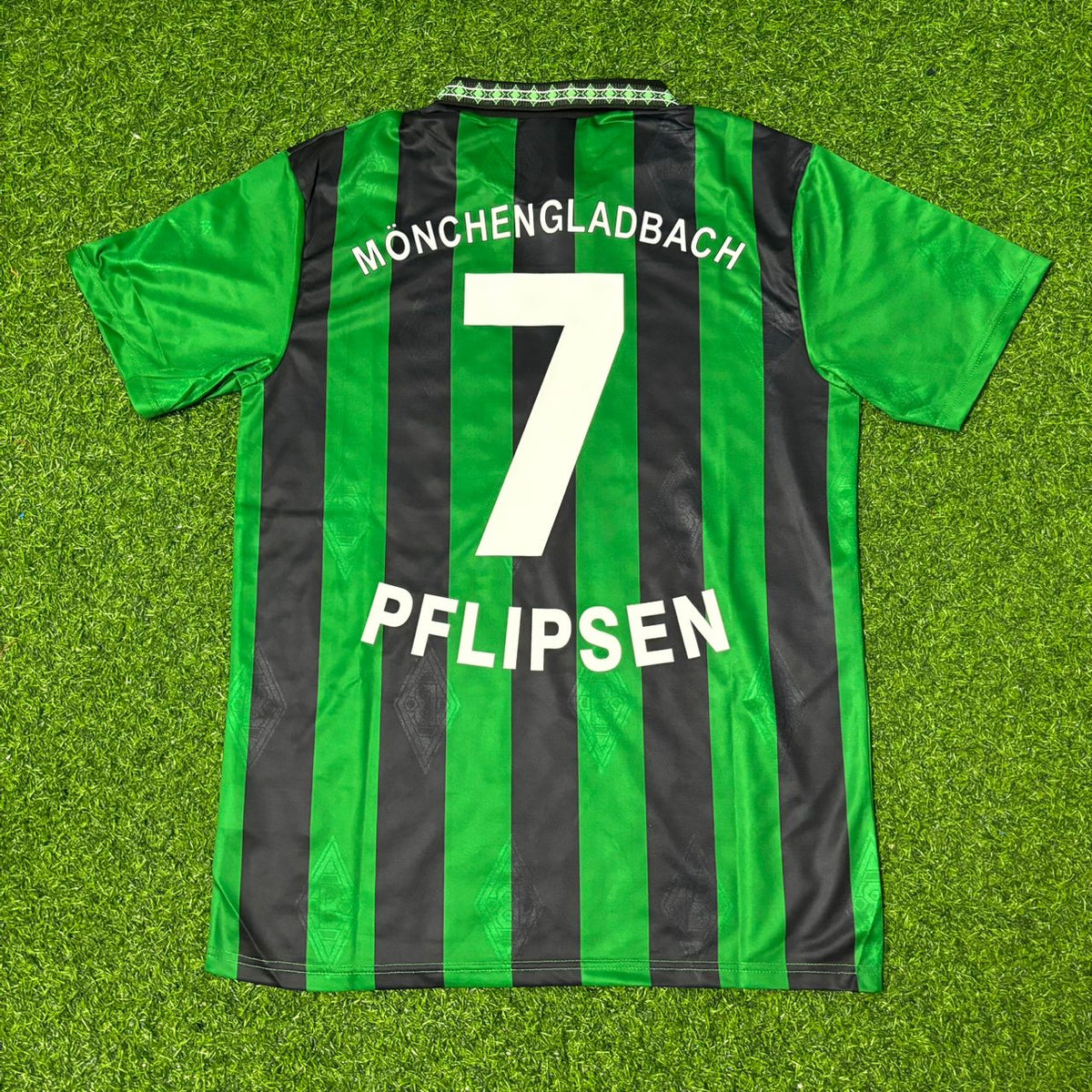 Karlheinz Pflipsen #7 Borussia Mönchengladbach 1995 1996 Retro Jersey