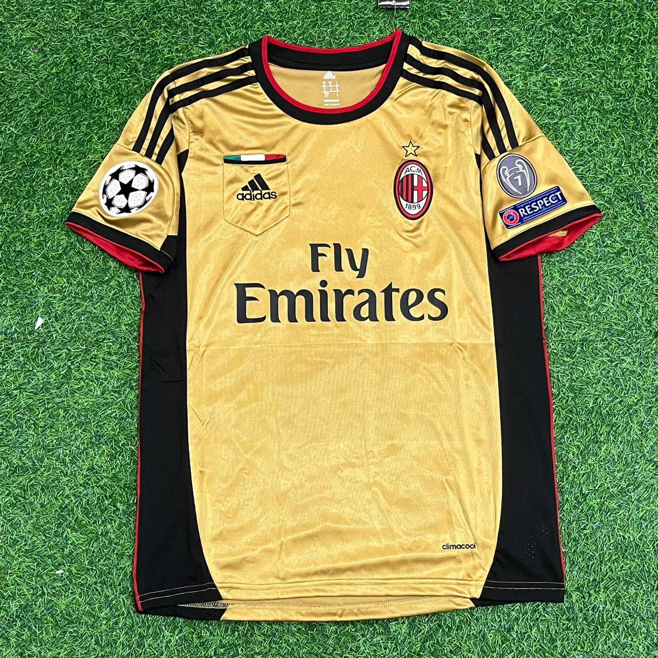 Keisuke Honda - AC Milan 2013/2014 Red Black Retro Jersey Trikot Maglia