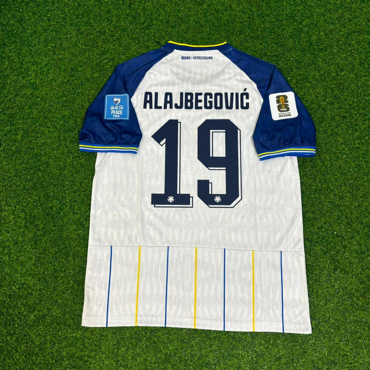 Kerim Alajbegovic Bosnië en Herzegovina WK 2026 Wit Voetbalshirt