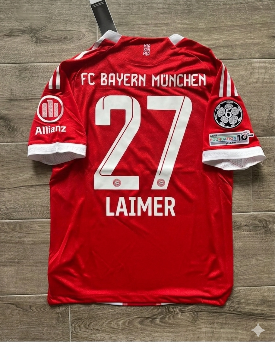 Konrad Laimer #27 Bayern Munich Home New Season Football Jersey Kit