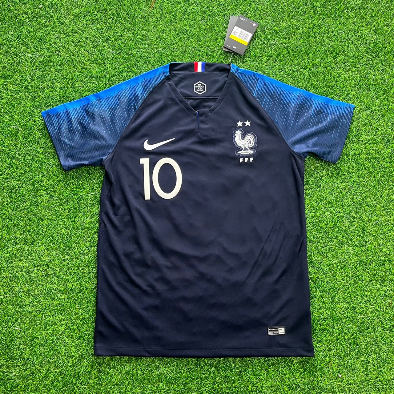 Kylian Mbappe France 2018 World Cup Final Retro Jersey Maillot Trikot Soccer Shirt