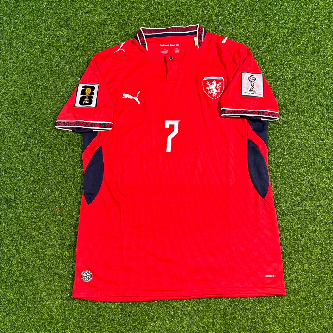 Ladislav Krejčí #7 Czech Republic Czechia 2026 World Cup Football Jersey