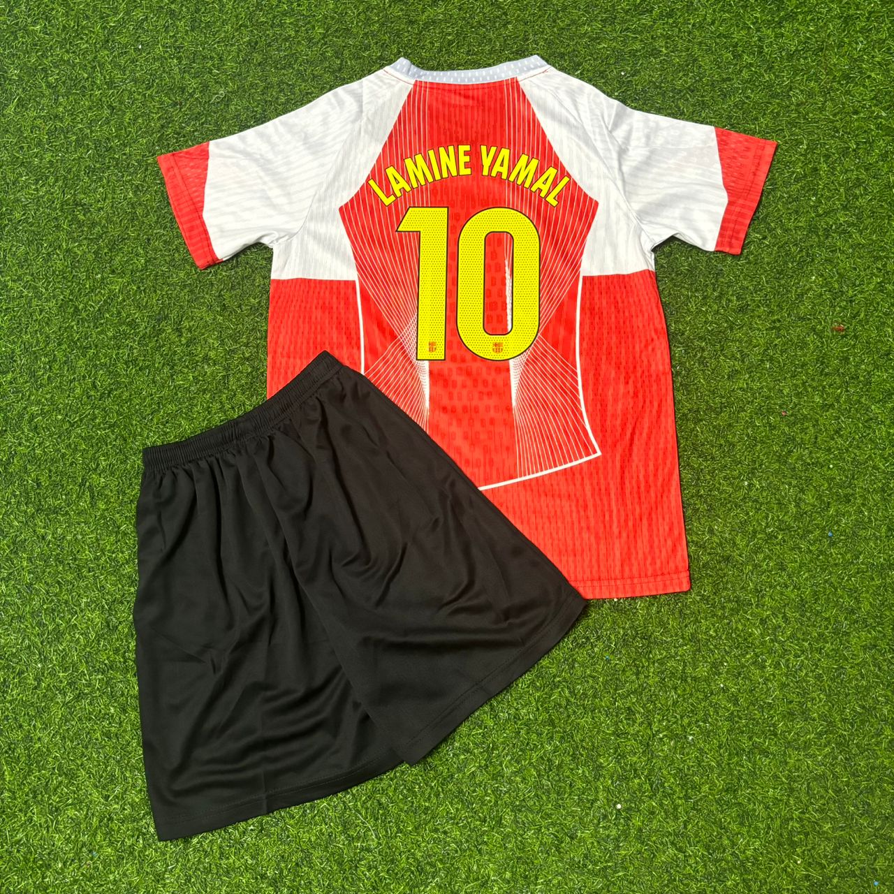 Lamine Yamal Barcelona Red White Special Edition Football Jersey