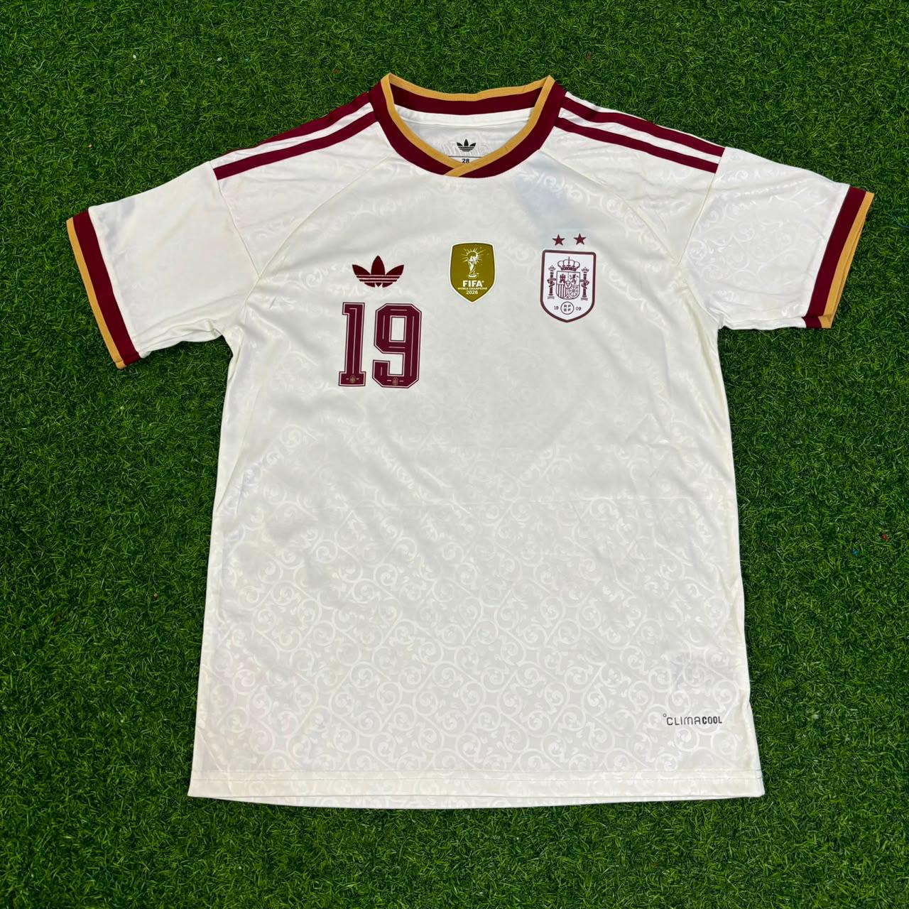 Lamine Yamal #19 Spain Two Star 2026 World Cup Champions Kids Away Jersey Trikot Maillot