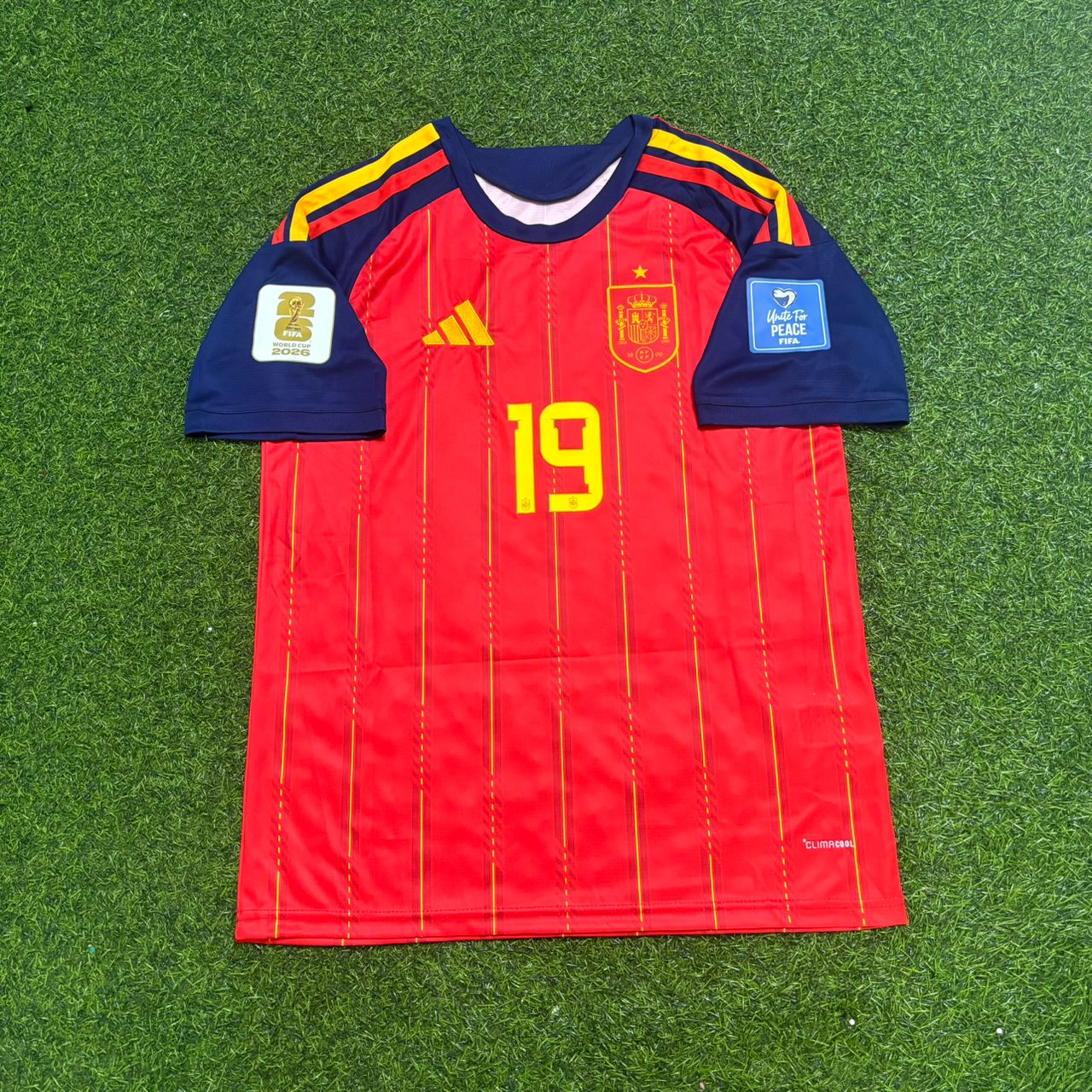 Lamine Yamal Spain 2026 World Cup Home Football Jersey