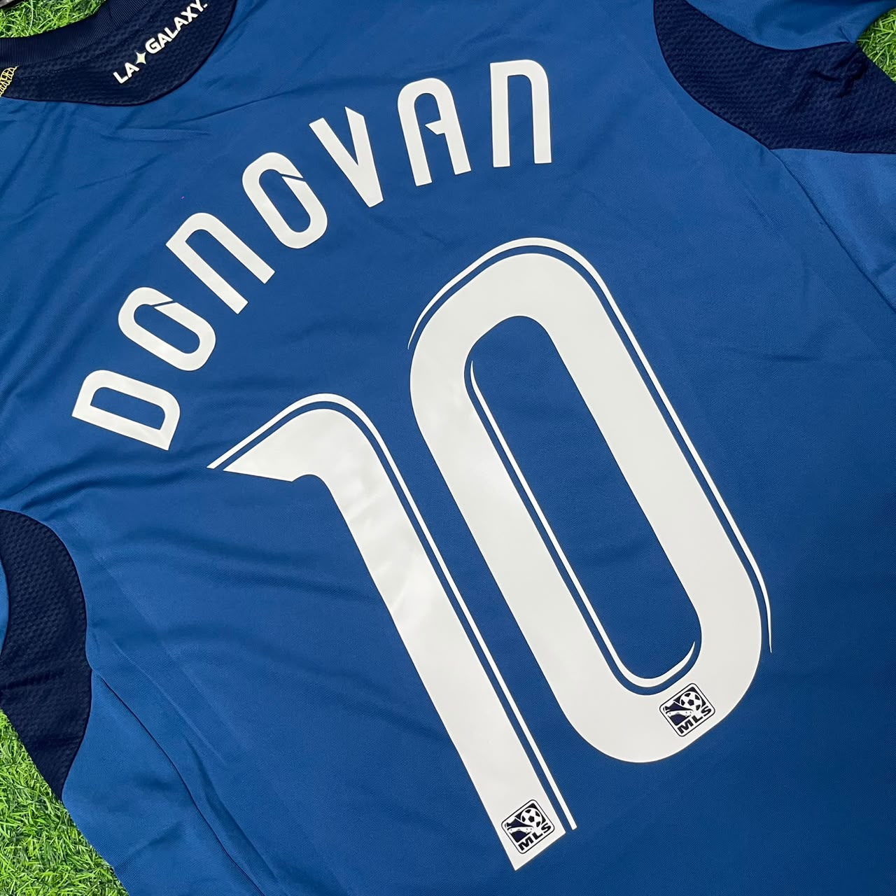 Landon Donovan LA Galaxy 11/12 Season Away Retro Blue Jersey Trikot Soccer Shirt