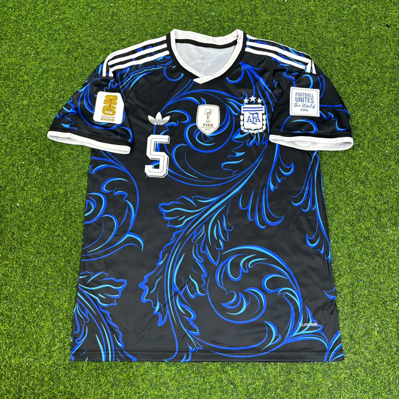 Leandro Paredes #5 Argentina 2026 World Cup New Season Football Jersey Kit