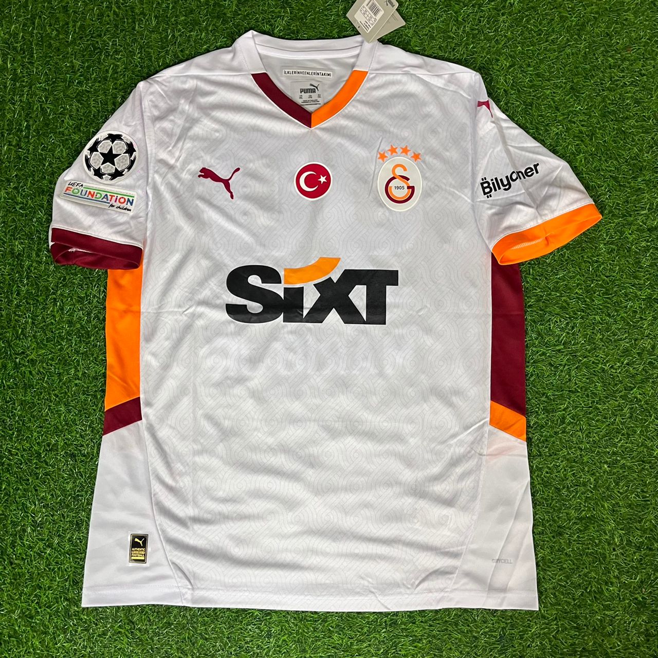Galatasaray Mario JR Lemina New Season White Jersey Trikot Maillot Soccer Shirt