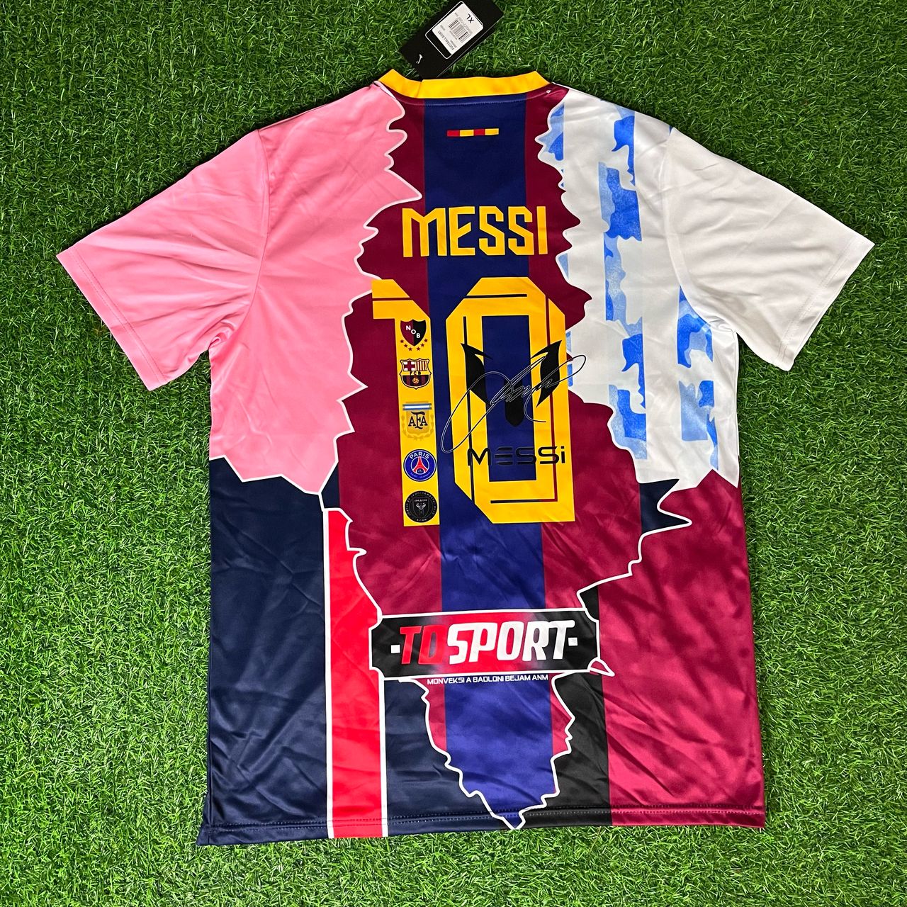 Maillot FC Barcelone Vintage #10 Lionel Messi – Taille M – Fabriqué En Espagne
