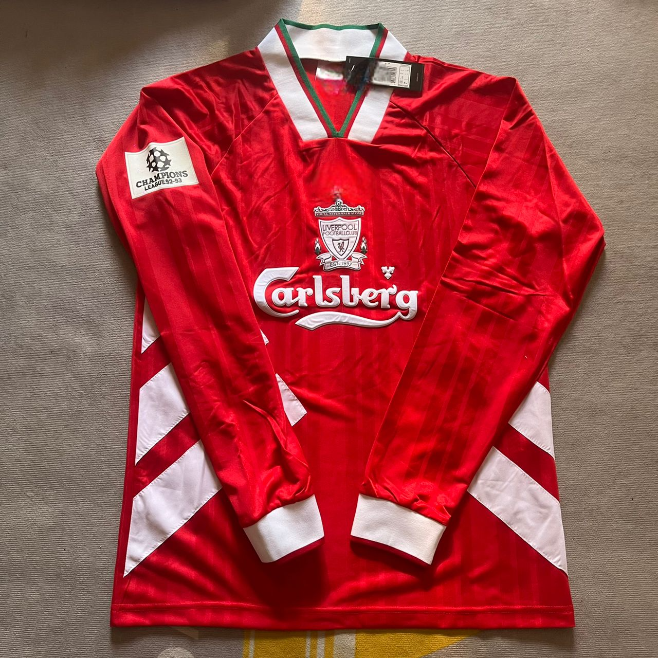 Steven Gerrard Liverpool Long Sleeve Retro Kit Jersey Trikot Maillot Soccer Shirt