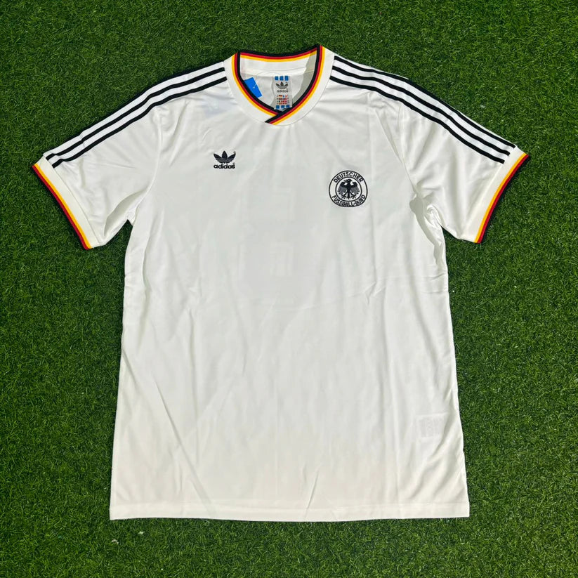 Uwe Seeler Germany 1986 World Cup Retro Football Jersey Kit (