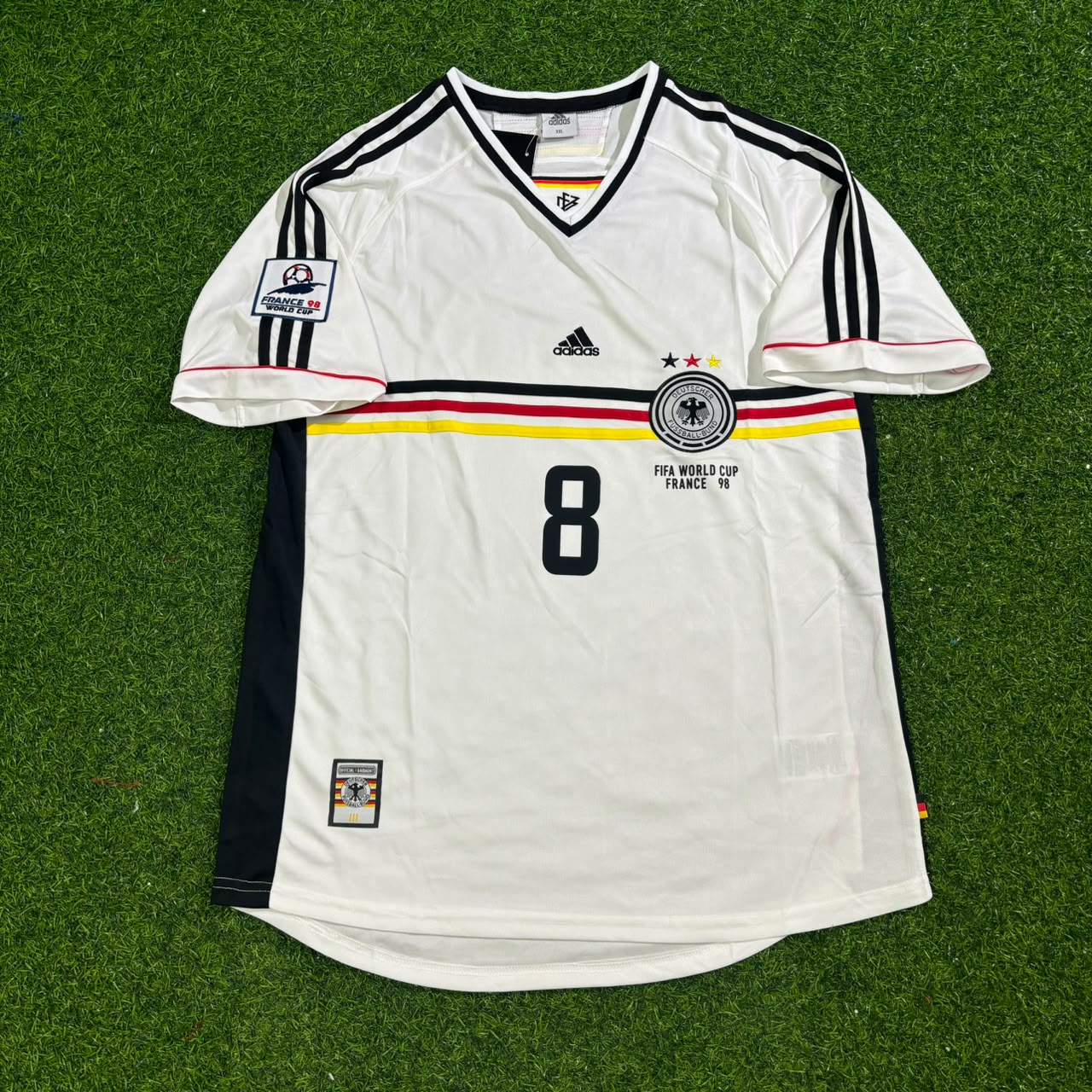 Lothar MatthĂ€us Deutschland 1998 Weltmeisterschaft Germany Retro FuĂballtrikot