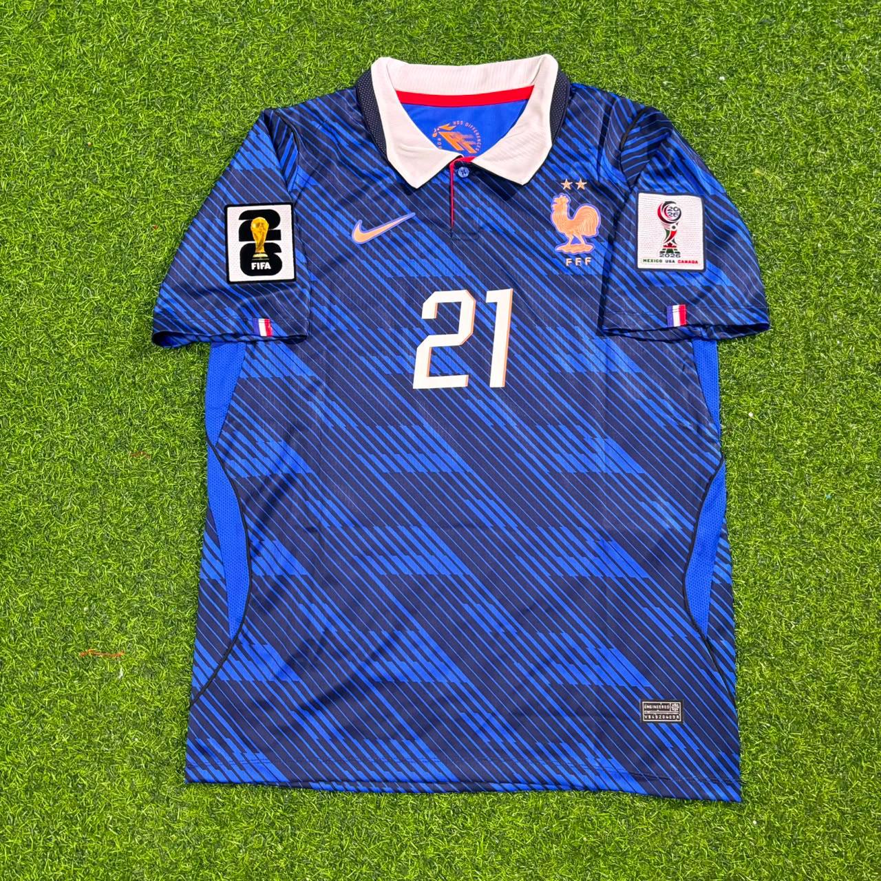 Lucas Hernández 21- France Home 2026 World Cup Blue Football Jersey