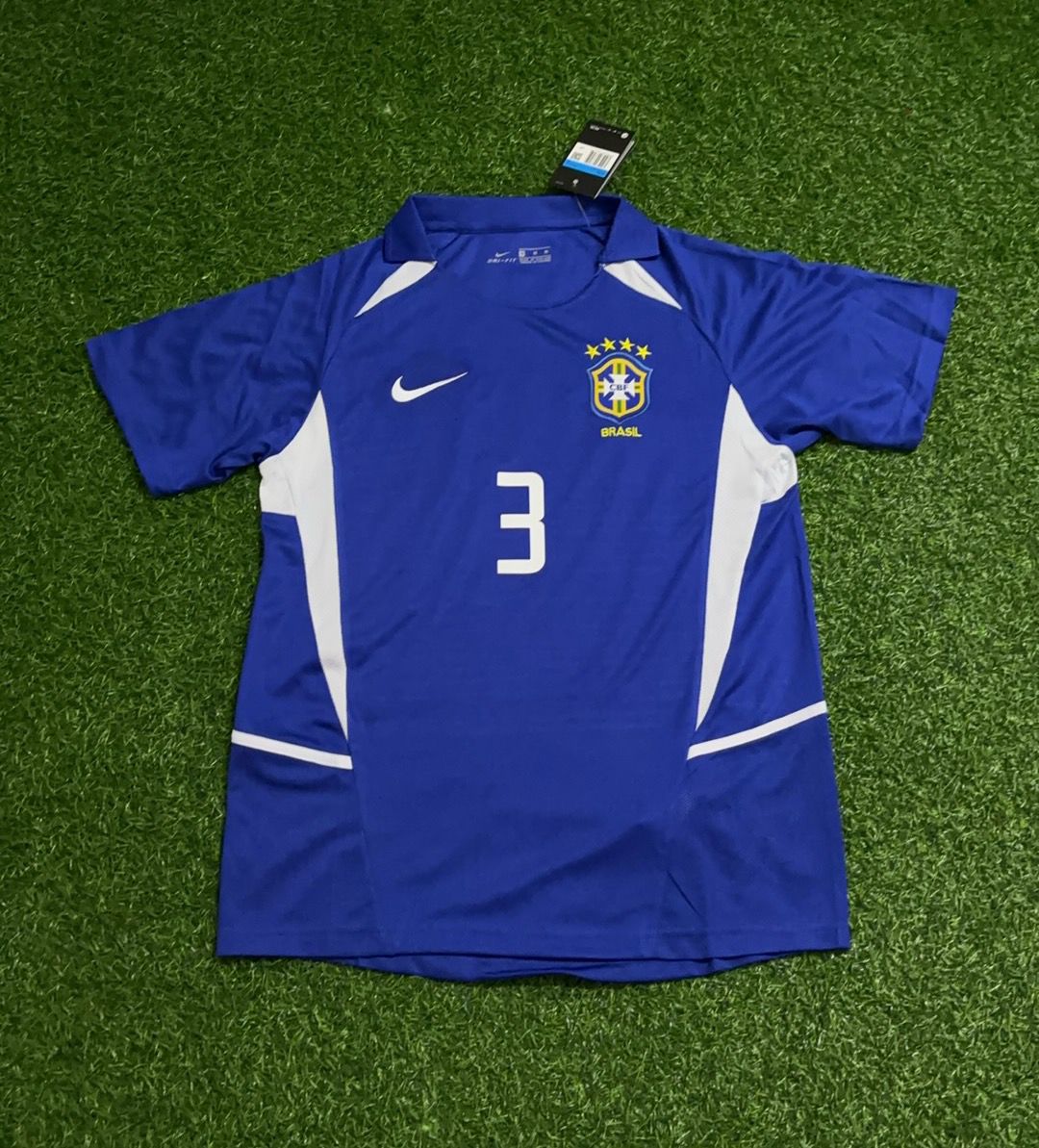 Lucio Brazil 2002 World Cup Retro Football Jersey Kit