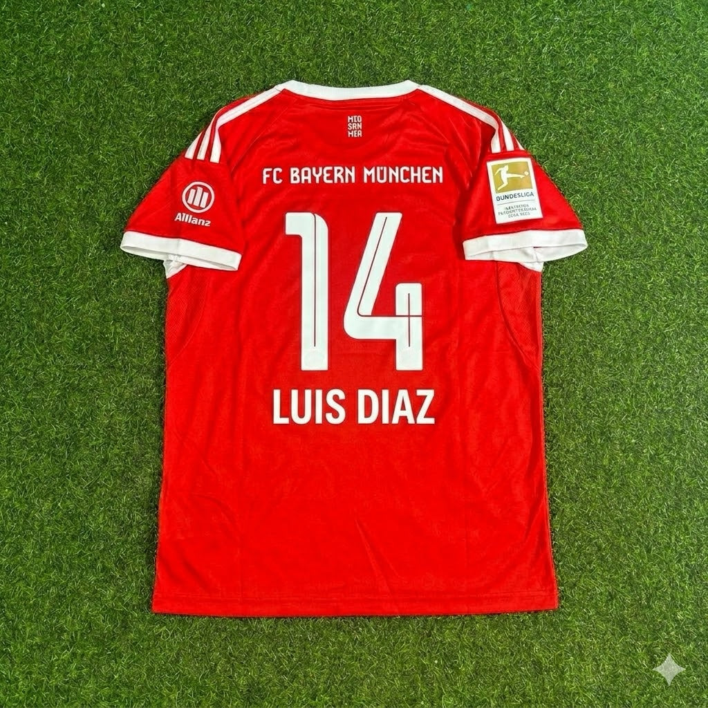 Luis Diaz #14 Bayern Munich 2026 Bundesliga Champions Football Jersey