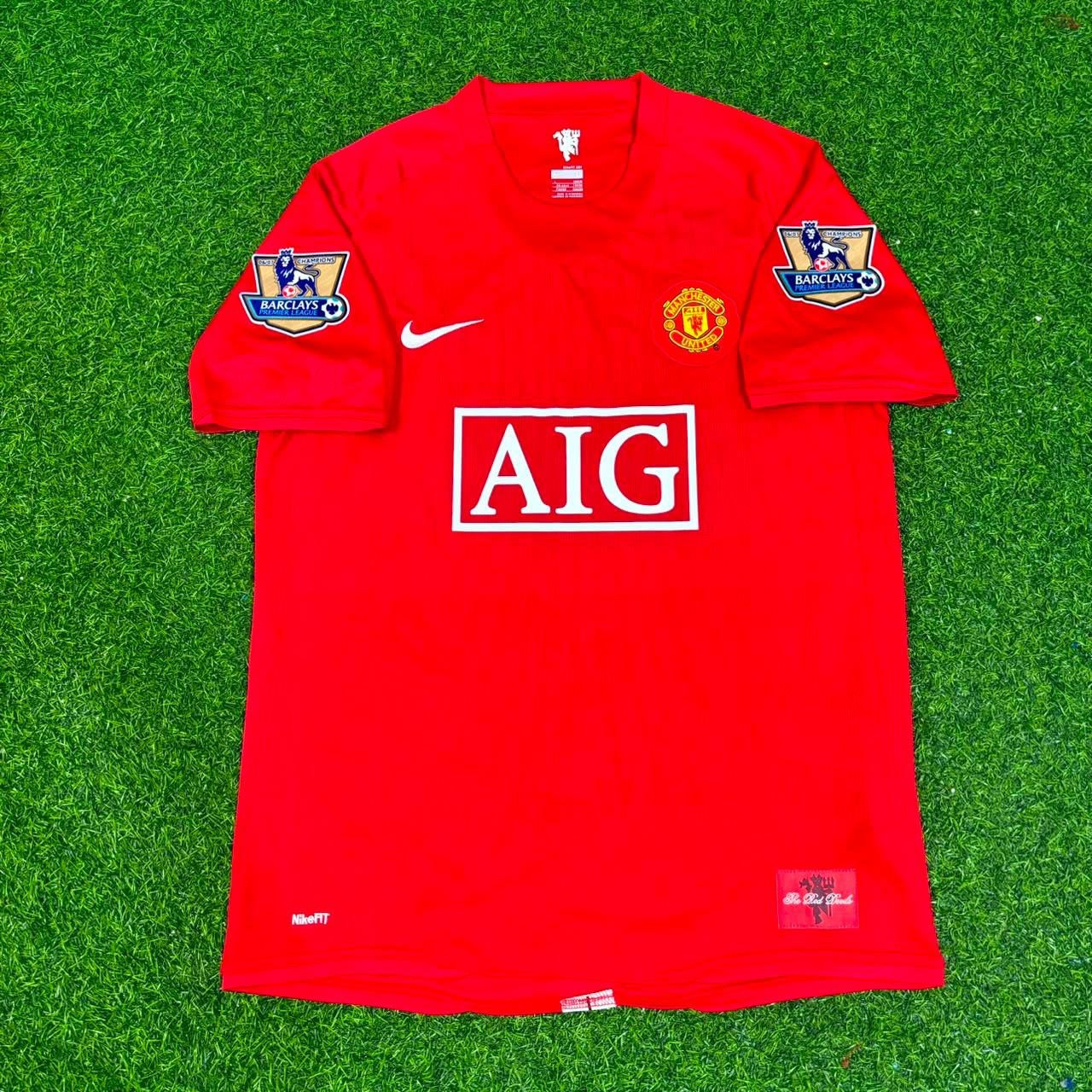 Luis Nani Manchester United 2007 2008 EPL Retro Red Jersey Trikot