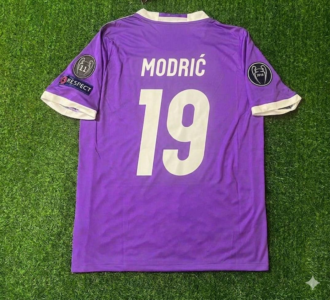 Luka Modrić #19 Real CL Final Jersey Trikot Soccer Shirt