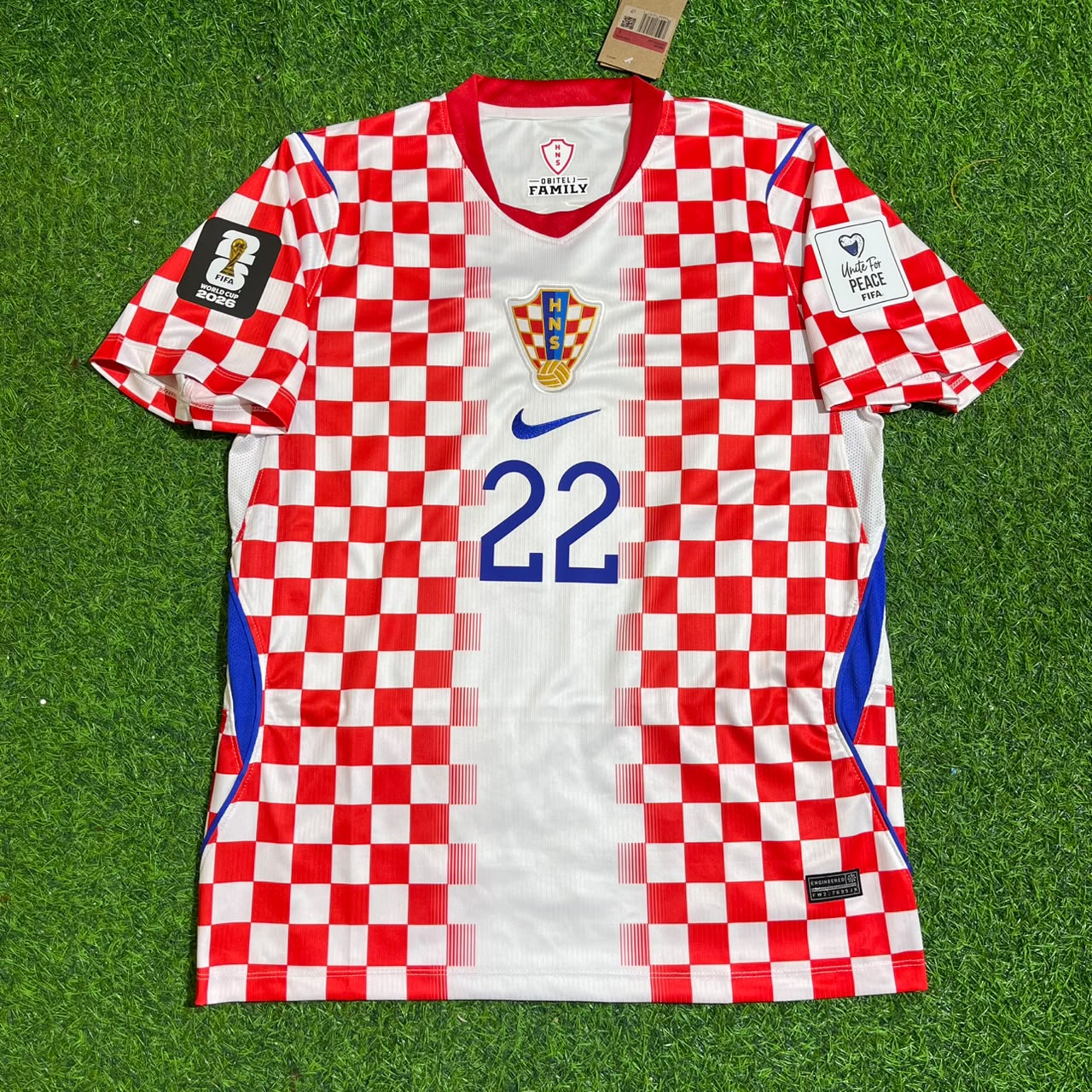 Luka Vuskovic Croatia 2026 World Cup Home Football Jersey
