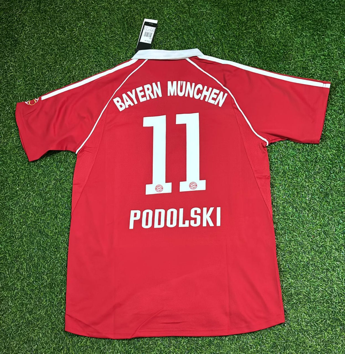 Lukas Podolski Bayern Munich 2006/07 Red Retro Football Jersey Kit