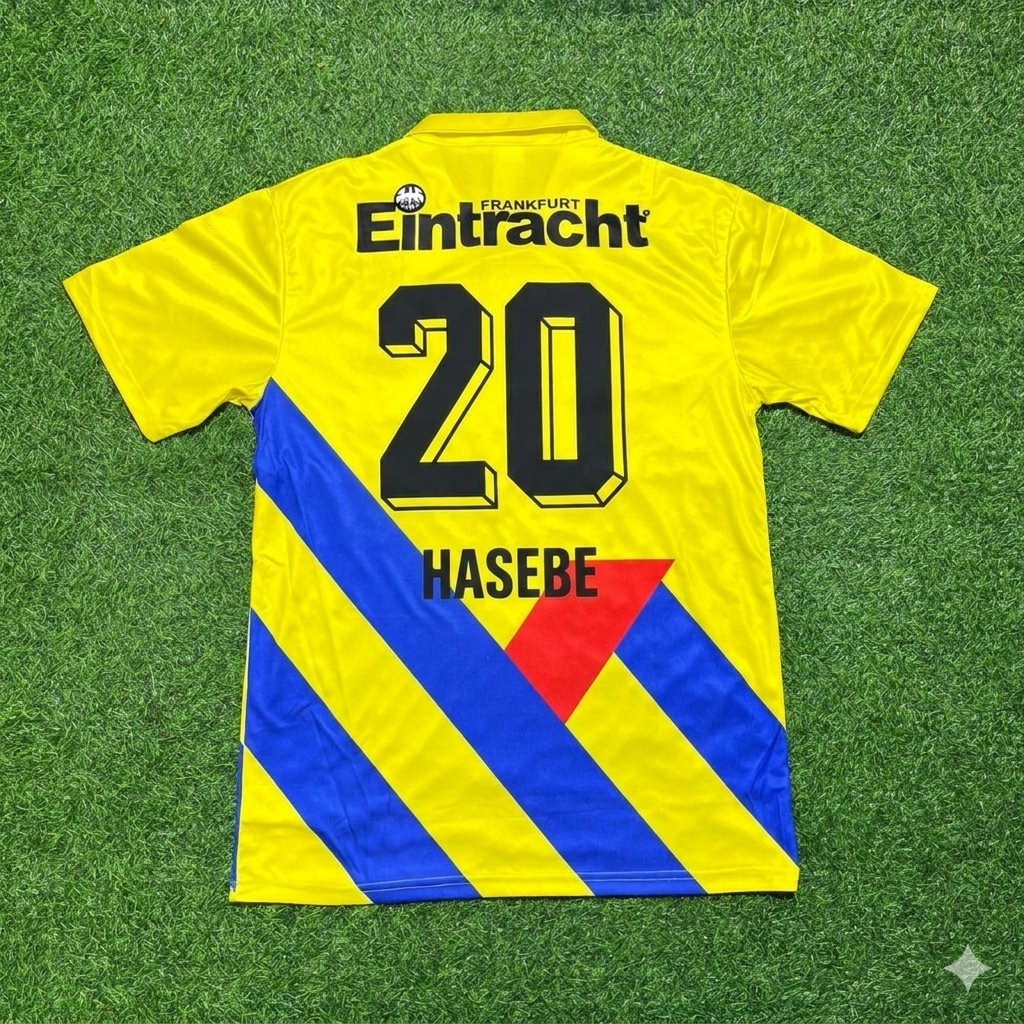 Makoto Hasebe Eintracht Frankfurt Retro Yellow Football Jersey