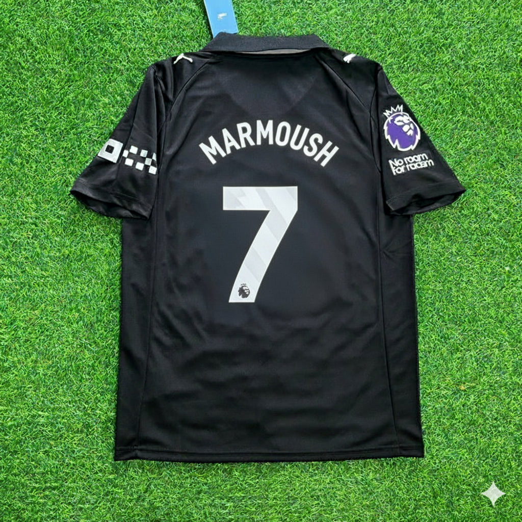 Omar Marmoush Manchester City Black New Season 2026 Jersey Maillot