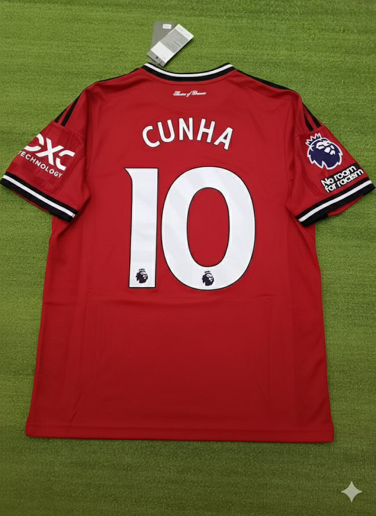 Matheus Cunha Manchester United New Season 2026 Jersey Trikot Maillot Soccer Shirt