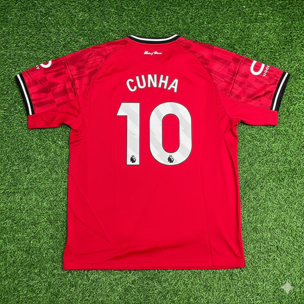 Matheus Cunha Manchester United New Season 2026 Jersey Trikot Maillot Soccer Shirt